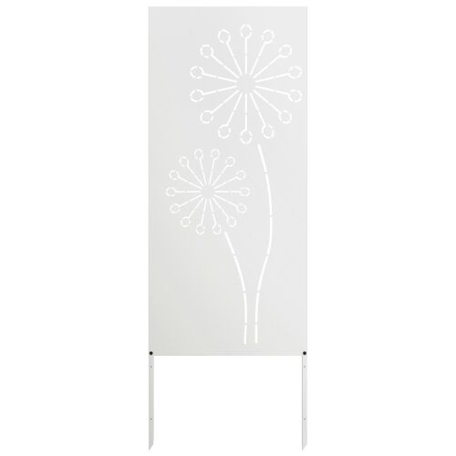 Privatnost u vrtu Bijelo 50 x 140 cm Hladno valjana čelična - Bijela Okruglo 50 x 140 cm Cijena