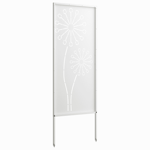 Privatnost u vrtu Bijelo 50 x 140 cm Hladno valjana čelična - Bijela Okruglo 50 x 140 cm Cijena