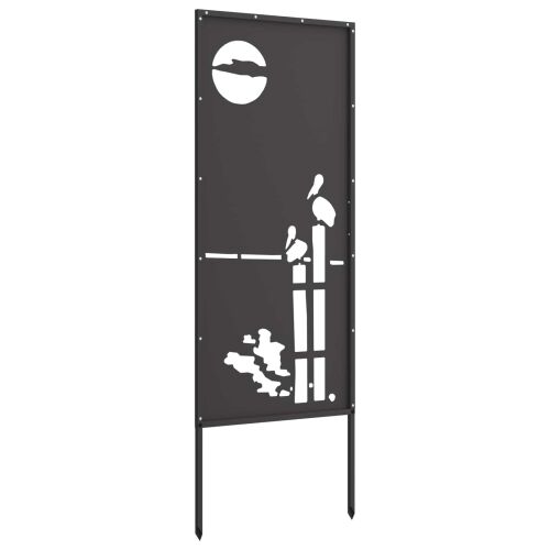 Privatnost u vrtu Crna 50 x 140 cm Hladno valjana čelična - Crna Apstraktno 50 x 140 cm Cijena
