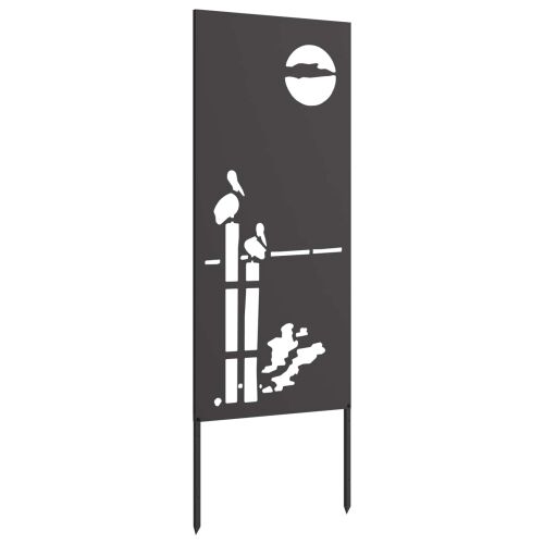 Privatnost u vrtu Crna 50 x 140 cm Hladno valjana čelična - Crna Apstraktno 50 x 140 cm Cijena