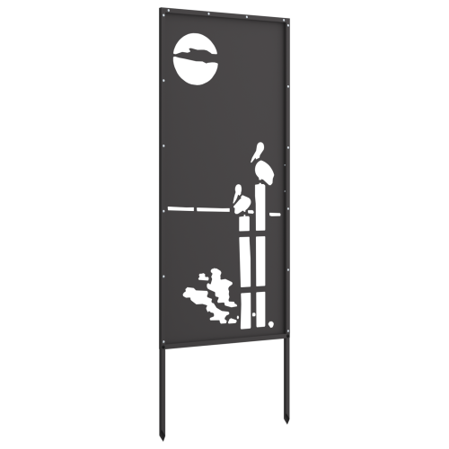 Privatnost u vrtu Crna 50 x 140 cm Hladno valjana čelična - Crna Apstraktno 50 x 140 cm Cijena