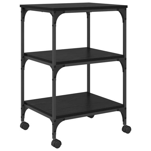 Držač za printer Crni hrast 50 x 41 x 75 cm Konstruirano drvo - Crni hrast Cijena