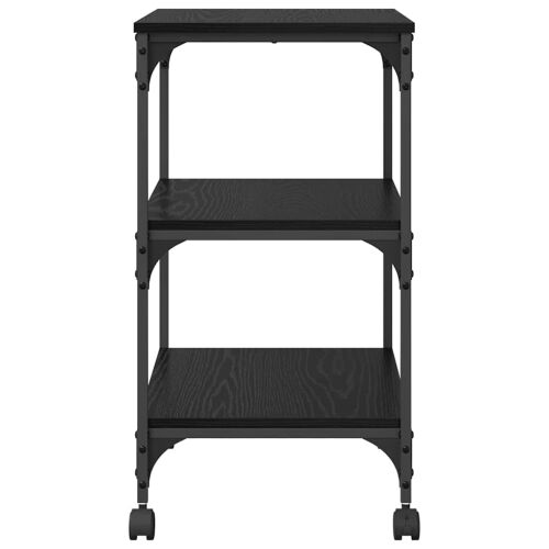 Držač za printer Crni hrast 50 x 41 x 75 cm Konstruirano drvo - Crni hrast Cijena