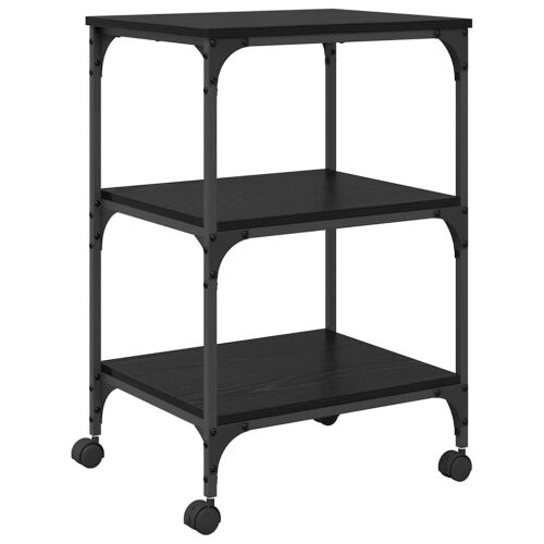 Držač za printer Crni hrast 50 x 41 x 75 cm Konstruirano drvo - Crni hrast Cijena