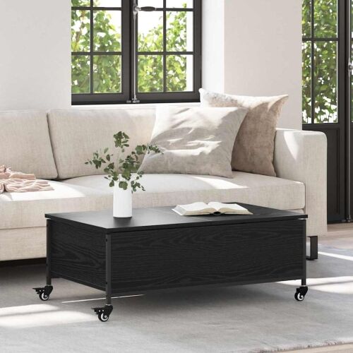 Stolić za kavu Crni hrast 91 x 55 x 32 cm Konstruirano drvo - Crni hrast Cijena