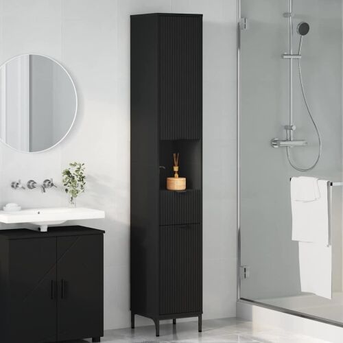 Kupaonski ormar Crna 31,5 x 33 x 190 cm - Crna Cijena