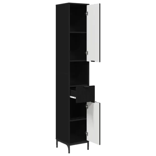 Kupaonski ormar Crna 31,5 x 33 x 190 cm - Crna Cijena