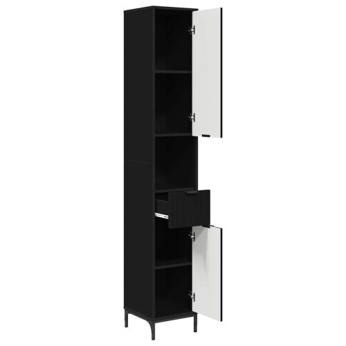 Kupaonski ormar Crna 31,5 x 33 x 190 cm - Crna Cijena
