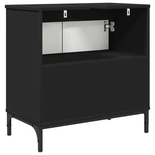 Kupaonski ormarić za sudoper Crna 60,5 x 33,5 x 61 cm - Crna Cijena