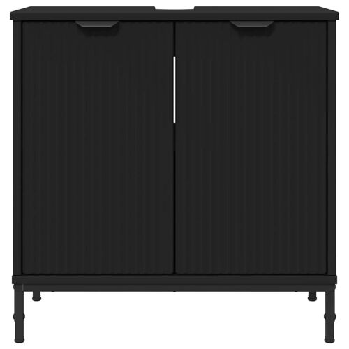 Kupaonski ormarić za sudoper Crna 60,5 x 33,5 x 61 cm - Crna Cijena