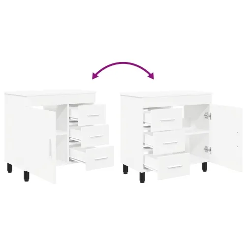 Toaletna jedinica Bijela 60 x 35 x 60 cm Konstruirano drvo - Bijela Cijena