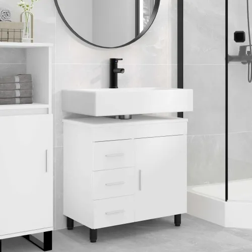 Toaletna jedinica Bijela 60 x 35 x 60 cm Konstruirano drvo - Bijela Cijena