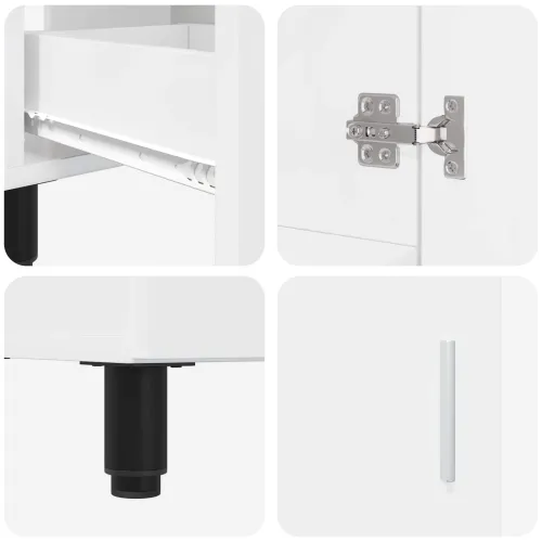 Toaletna jedinica Bijela visokog sjaja 60 x 35 x 60 cm - Bijela visokog sjaja Cijena