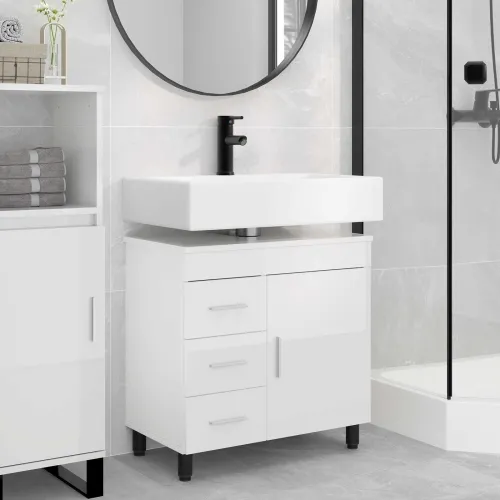 Toaletna jedinica Bijela visokog sjaja 60 x 35 x 60 cm - Bijela visokog sjaja Cijena