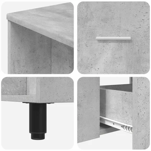 Toaletna jedinica Betonska siva 80 x 35 x 60 cm - Betonska siva Cijena
