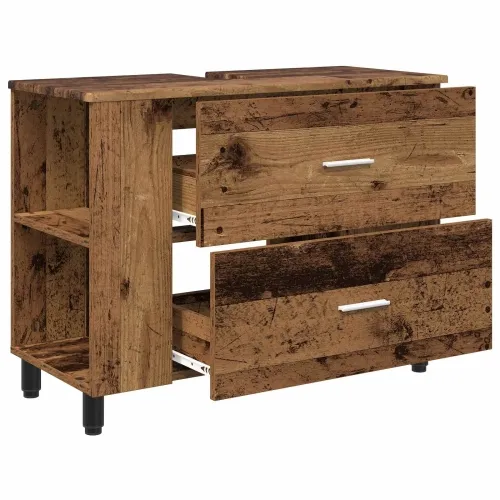 Toaletna jedinica Staro drvo 80 x 35 x 60 cm Konstruirano drvo - Staro drvo Cijena