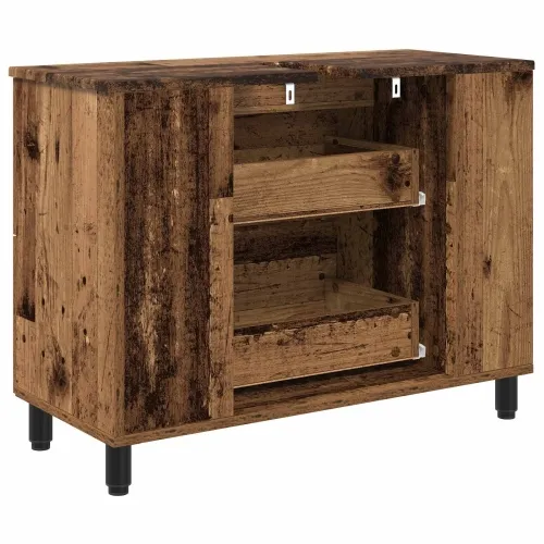 Toaletna jedinica Staro drvo 80 x 35 x 60 cm Konstruirano drvo - Staro drvo Cijena