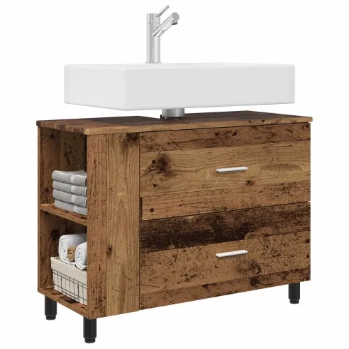 Toaletna jedinica Staro drvo 80 x 35 x 60 cm Konstruirano drvo - Staro drvo Cijena