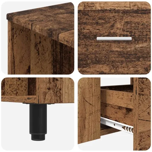 Toaletna jedinica Staro drvo 80 x 35 x 60 cm Konstruirano drvo - Staro drvo Cijena