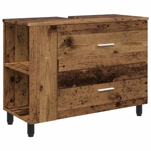 Toaletna jedinica Staro drvo 80 x 35 x 60 cm Konstruirano drvo - Staro drvo Cijena
