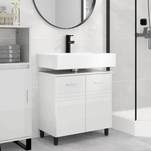 Toaletna jedinica Bijela visokog sjaja 60 x 35 x 60 cm - Bijela visokog sjaja Cijena