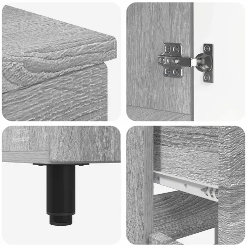 Toaletna jedinica Siva Sonoma 60 x 35 x 80 cm Konstruirano drvo - Siva Sonoma Cijena