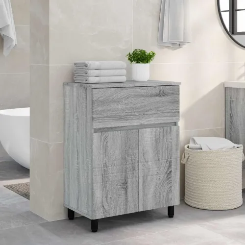 Toaletna jedinica Siva Sonoma 60 x 35 x 80 cm Konstruirano drvo - Siva Sonoma Cijena