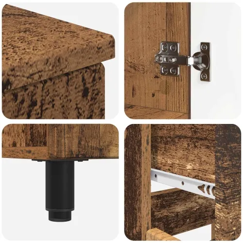 Toaletna jedinica Staro drvo 60 x 35 x 80 cm Konstruirano drvo - Staro drvo Cijena