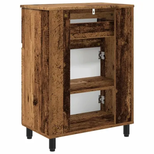 Toaletna jedinica Staro drvo 60 x 35 x 80 cm Konstruirano drvo - Staro drvo Cijena
