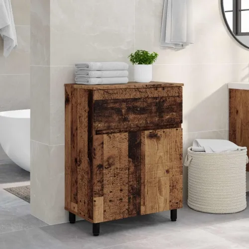 Toaletna jedinica Staro drvo 60 x 35 x 80 cm Konstruirano drvo - Staro drvo Cijena