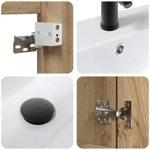 Jedinstveni ormar za kupaonicu s Lavabo - Umivaonikom Hrast artisan - Hrast artisan Cijena