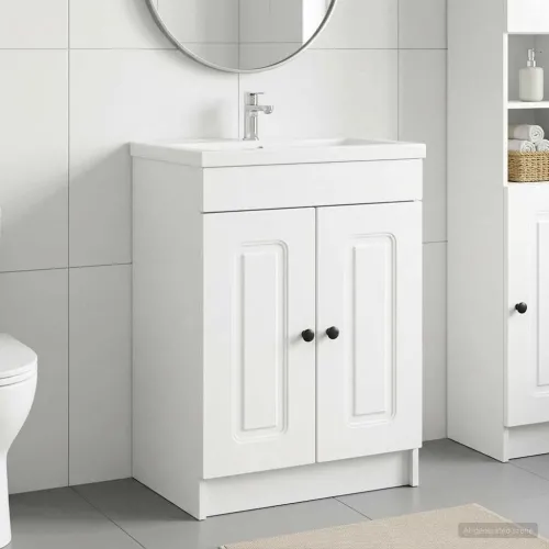 Ormarić ispod Lavabo - Umivaonika Bijela 56 x 37,5 x 81 cm - Bijela 56 x 37,5 x 81 cm Cijena