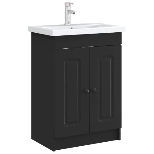 Ormarić ispod Lavabo - Umivaonika Crna 56 x 37,5 x 81 cm - Crna 56 x 37,5 x 81 cm Cijena