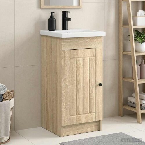 Kupaonski Lavabo - Umivaonik s sudoperom Hrast sonoma 42 x 40 x 84,5 cm - Hrast sonoma 42 x 40 x 84,5 cm Cijena