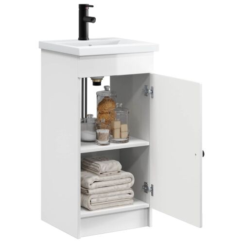 Kupaonski Lavabo - Umivaonik s sudoperom Bijela visokog sjaja - Bijela visokog sjaja 42 x 40 x 84,5 cm Cijena