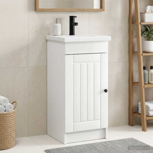 Kupaonski Lavabo - Umivaonik s sudoperom Bijela visokog sjaja - Bijela visokog sjaja 42 x 40 x 84,5 cm Cijena