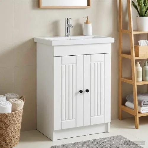 Ormarić ispod Lavabo - Umivaonika Bijela 56 x 37,5 x 81 cm - Bijela 56 x 37,5 x 81 cm Cijena
