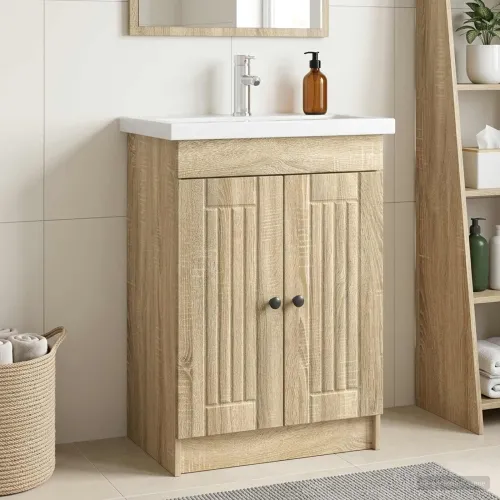 Ormarić ispod Lavabo - Umivaonika Hrast sonoma 56 x 37,5 x 81 cm - Hrast sonoma 56 x 37,5 x 81 cm Cijena