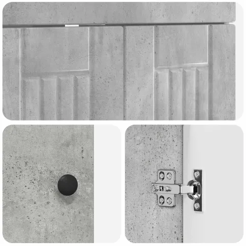 Ormarić ispod Lavabo - Umivaonika Betonska siva 56 x 37,5 x 81 cm - Betonska siva 56 x 37,5 x 81 cm Cijena
