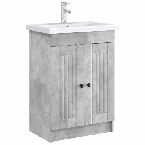 Ormarić ispod Lavabo - Umivaonika Betonska siva 56 x 37,5 x 81 cm - Betonska siva 56 x 37,5 x 81 cm Cijena