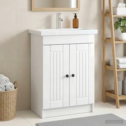 Ormarić ispod Lavabo - Umivaonika Bijela visokog sjaja 56 x 37,5 x 81 cm - Bijela visokog sjaja 56 x 37,5 x 81 cm Cijena
