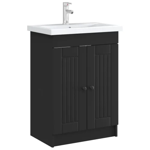 Ormarić ispod Lavabo - Umivaonika Crna 78,5 x 37,5 x 81 cm - Crna 78,5 x 37,5 x 81 cm Cijena