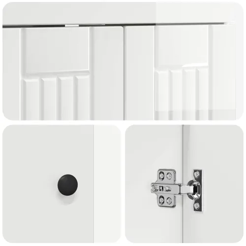 Ormarić ispod Lavabo - Umivaonika Bijela visokog sjaja - Bijela visokog sjaja 78,5 x 37,5 x 81 cm Cijena