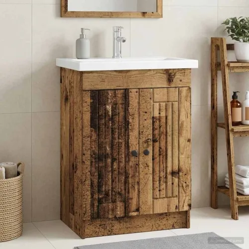 Ormarić ispod Lavabo - Umivaonika Staro drvo 78,5 x 37,5 x 81 cm - Staro drvo 78,5 x 37,5 x 81 cm Cijena