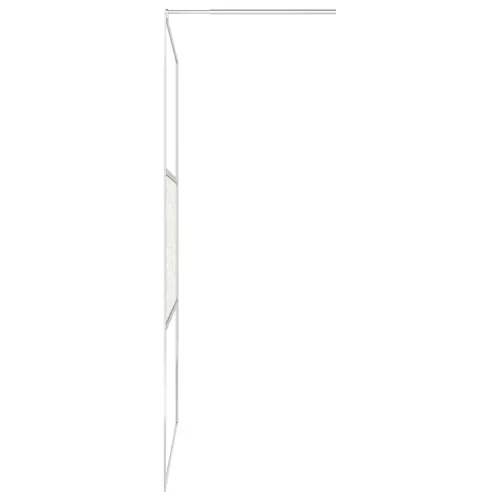 Pregrada za tuširanje od stakla ESG s uzorkom kamena 100x195 cm - Srebrna 100 x 195 cm staklo i kamen Cijena