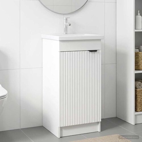 Kupaonski Lavabo - Umivaonik s sudoperom Bijela 42 x 40 x 84,5 cm - Bijela 42 x 40 x 84,5 cm Cijena