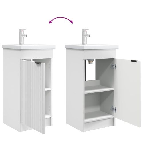 Kupaonski Lavabo - Umivaonik s sudoperom Bijela 42 x 40 x 84,5 cm - Bijela 42 x 40 x 84,5 cm Cijena