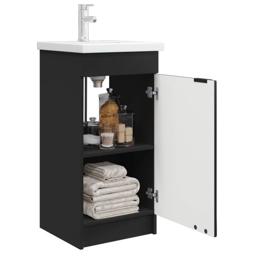 Kupaonski Lavabo - Umivaonik s sudoperom Crna 42 x 40 x 84,5 cm - Crna 42 x 40 x 84,5 cm Cijena
