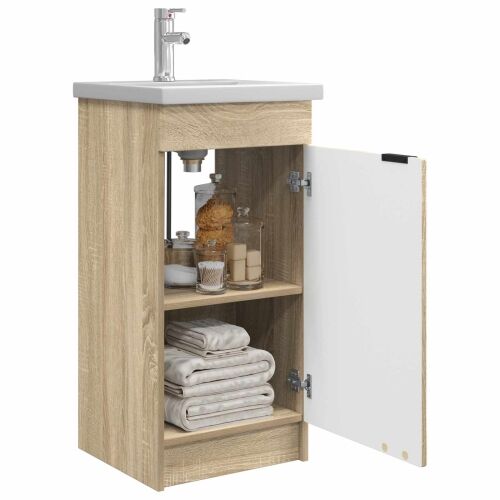 Kupaonski Lavabo - Umivaonik s sudoperom Hrast sonoma 42 x 40 x 84,5 cm - Hrast sonoma 42 x 40 x 84,5 cm Cijena