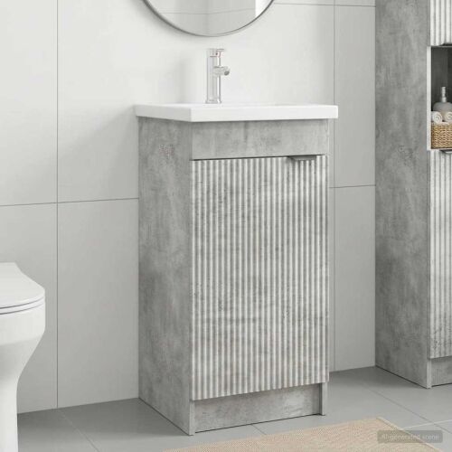 Kupaonski Lavabo - Umivaonik s sudoperom Betonska siva 42 x 40 x 84,5 cm - Betonska siva 42 x 40 x 84,5 cm Cijena